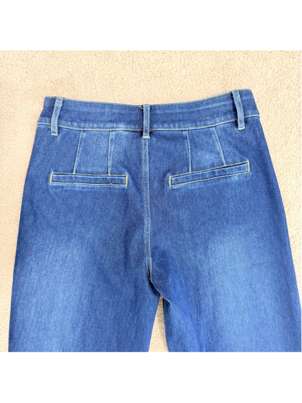 Halara New Flex Low Rise Zipper Pockets Straight Leg Casual Jeans Women's XS - Picture 5 of 10